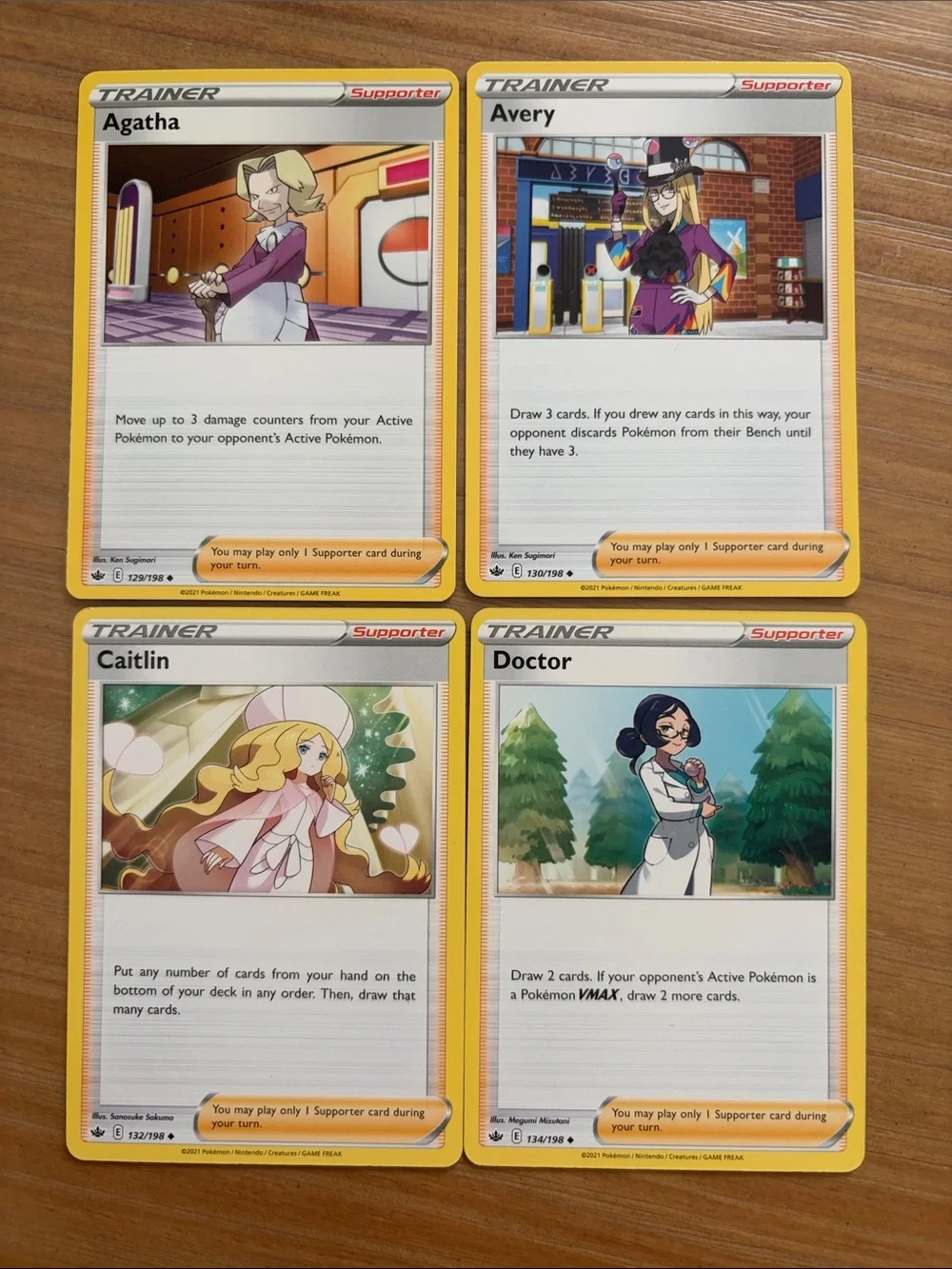 Chilling Reign Trainer Card Lot 12 Cards | Avery, Agatha, Peonia, Peony ✨5/$25✨